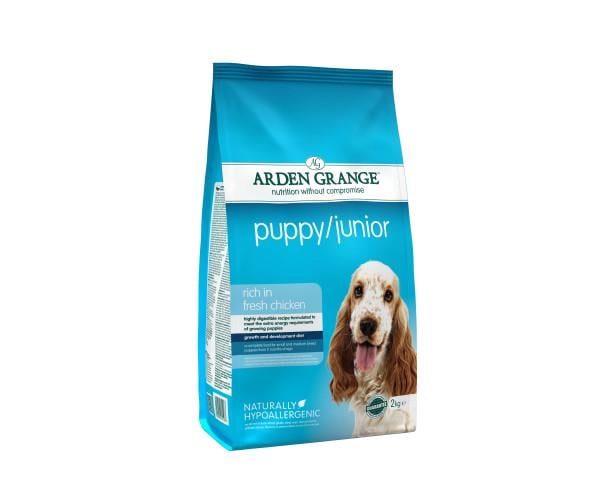 Корм сухой Arden Grange Puppy Junior Chicken and Rice Корм с курицей и рисом для щенков и молодых собак 2 кг