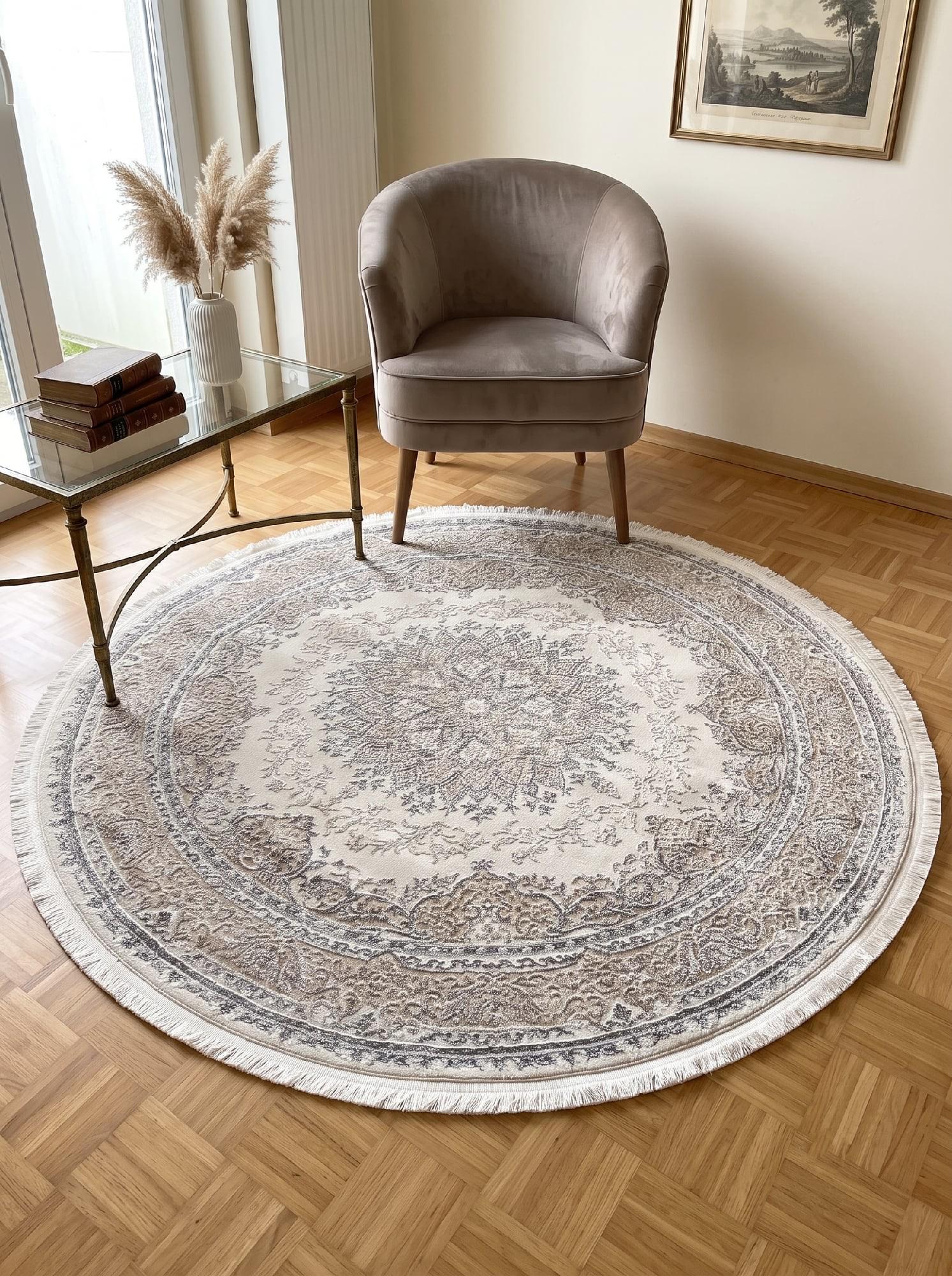 Ковер Hera tz20b круг 200x200 см Cream (105422020)