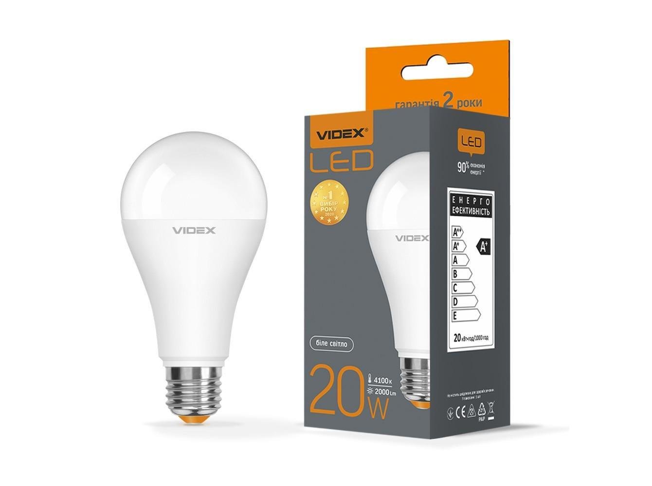 Світлодіодна лампа Videx A65e 20W E27 4100K (27830559) Світлодіодна лампа Videx A65e 20W E27 4100K (27830559)