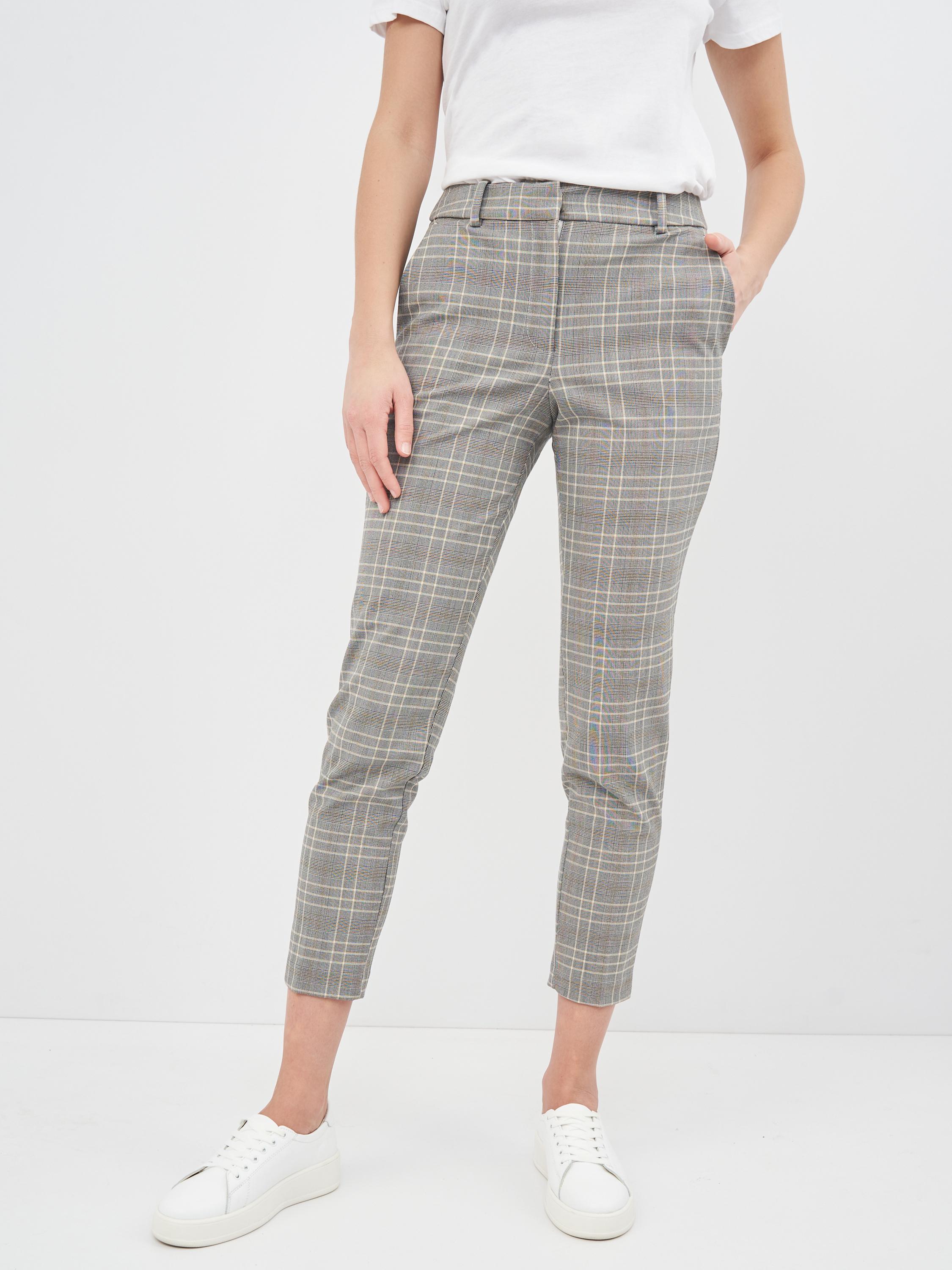 Брюки H&M Клетка р. 36 Серый (14015248257)