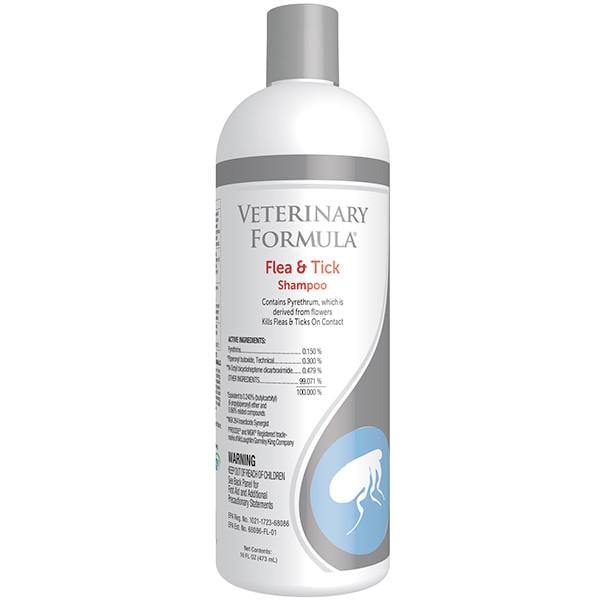 Шампунь для собак и котов Veterinary Formula Flea&Tick от блох и клещей 473 мл (01360)
