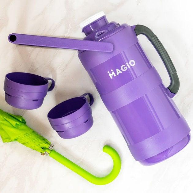 Термос Magio MG-1053 скляна колба 3,2 л Purple (23678458) - фото 2 Термос Magio MG-1053 скляна колба 3,2 л Purple (23678458) - фото 2