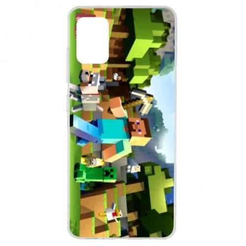 Чехол для Samsung A51 Minecraft