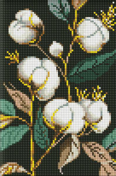 Алмазная мозаика Идейка Белоснежный хлопок с голограммными стразами 20х30 см (Id-AMC7744)