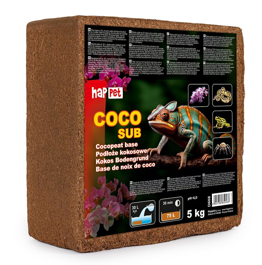 Субстрат кокосовый Happet для террариума 5000 г (D608 5907708650436)