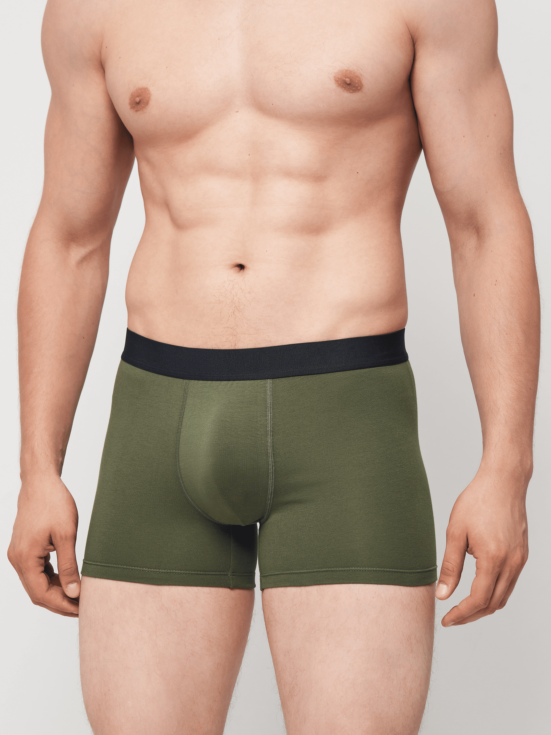 Трусы-боксеры мужские ROZA 014223 L Темно-зеленый (4824005737466)