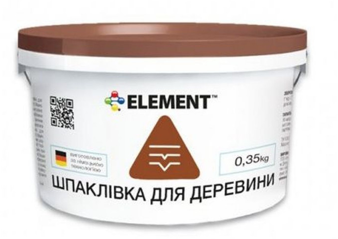 Шпаклевка акриловая для дерева Element 0,35 кг Белый (2088751890)