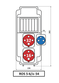 Набір щит із розетками Spamel ROS 5/x-54 - фото 4