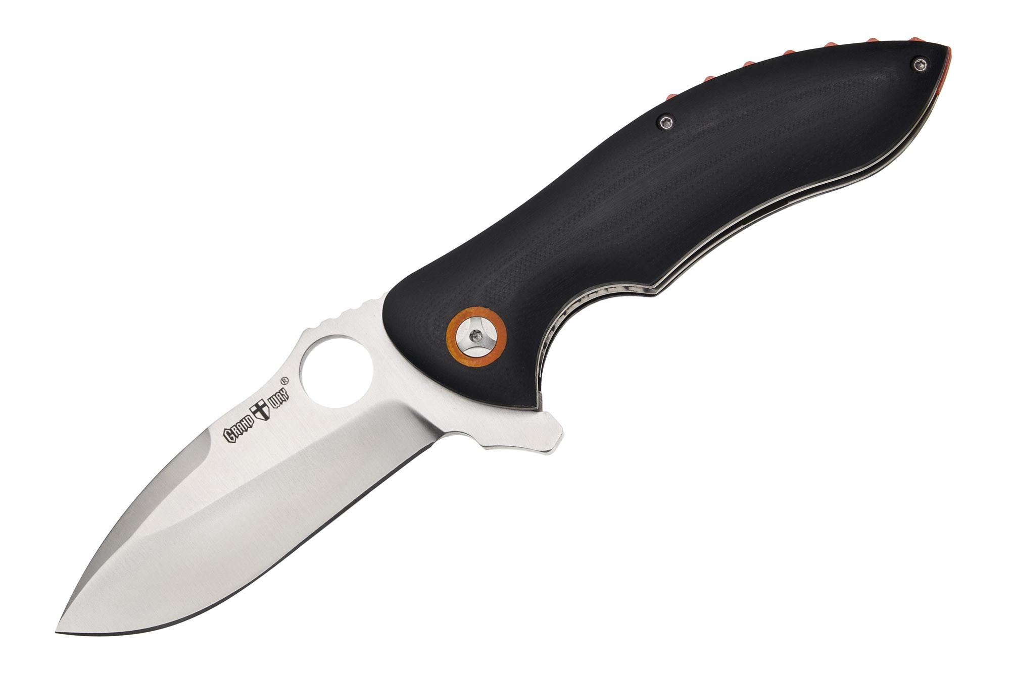 ᐉ Нож складной Grand Way SG 187 на подшипнике с клинком из стали D2 Black