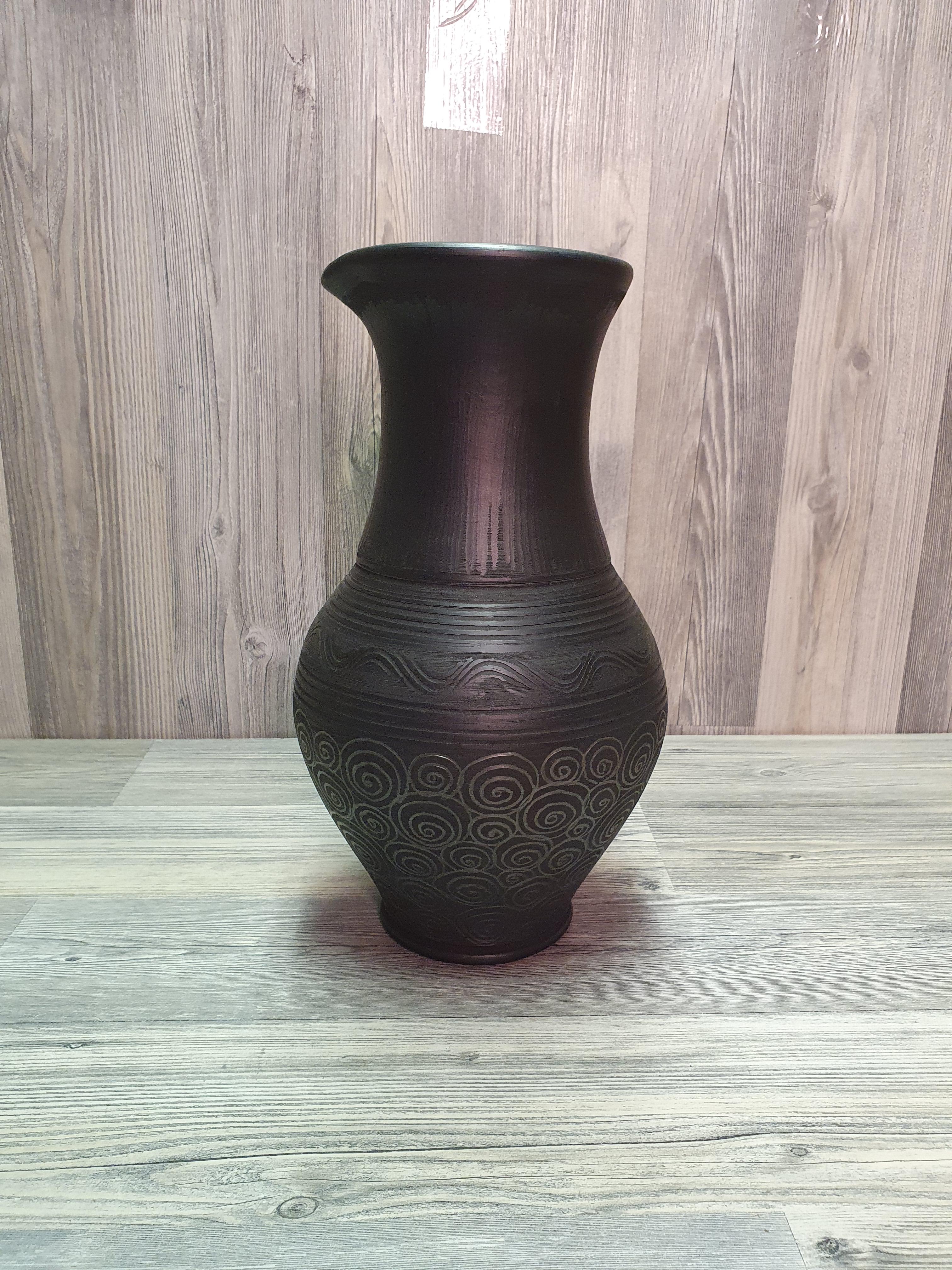 Кувшин из черной глины (5291) - фото 2 Кувшин из черной глины (5291) - фото 2