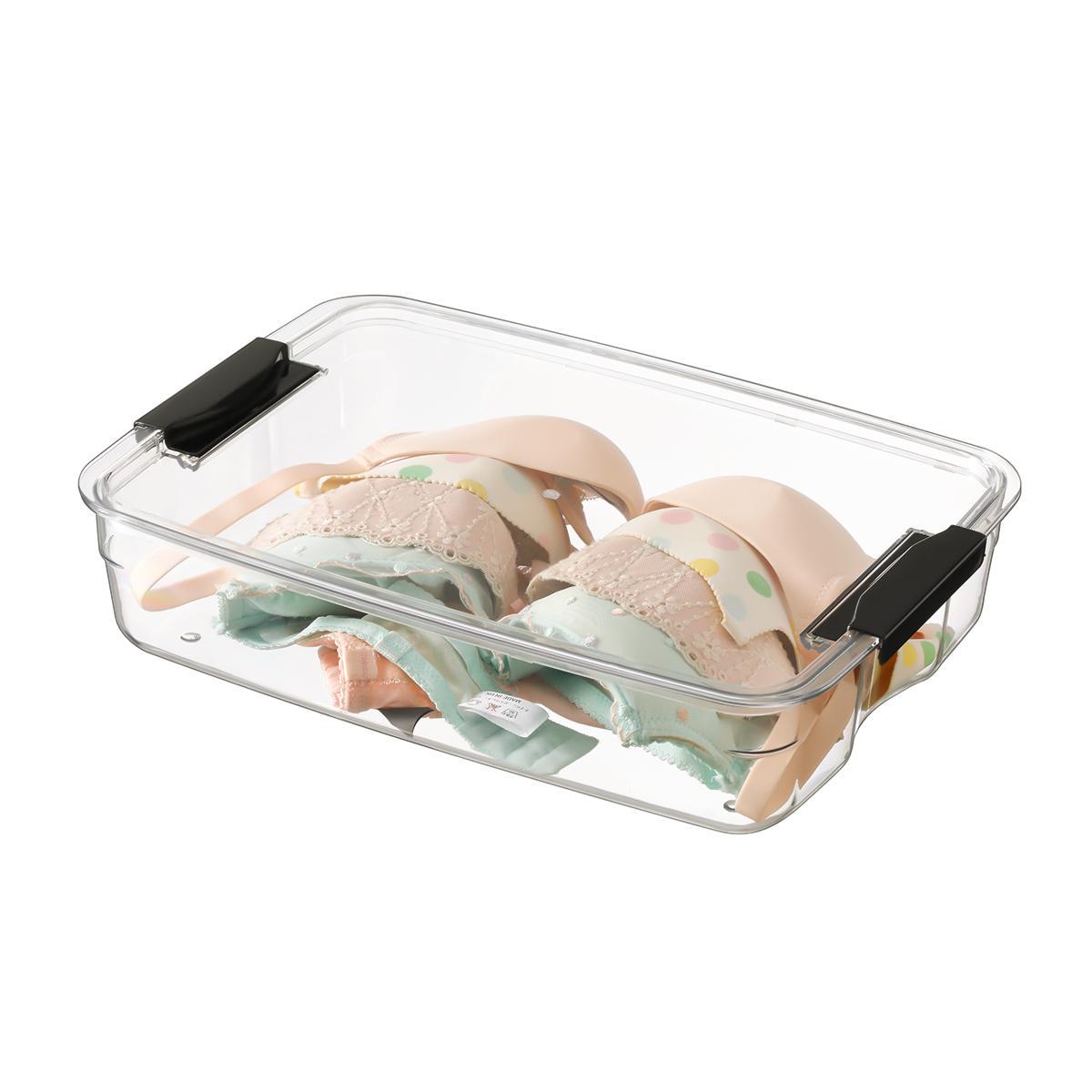 Ящик с крышкой МВМ MY HOME M Прозрачный (FH-35 M T) - фото 3 Ящик с крышкой МВМ MY HOME M Прозрачный (FH-35 M T) - фото 3