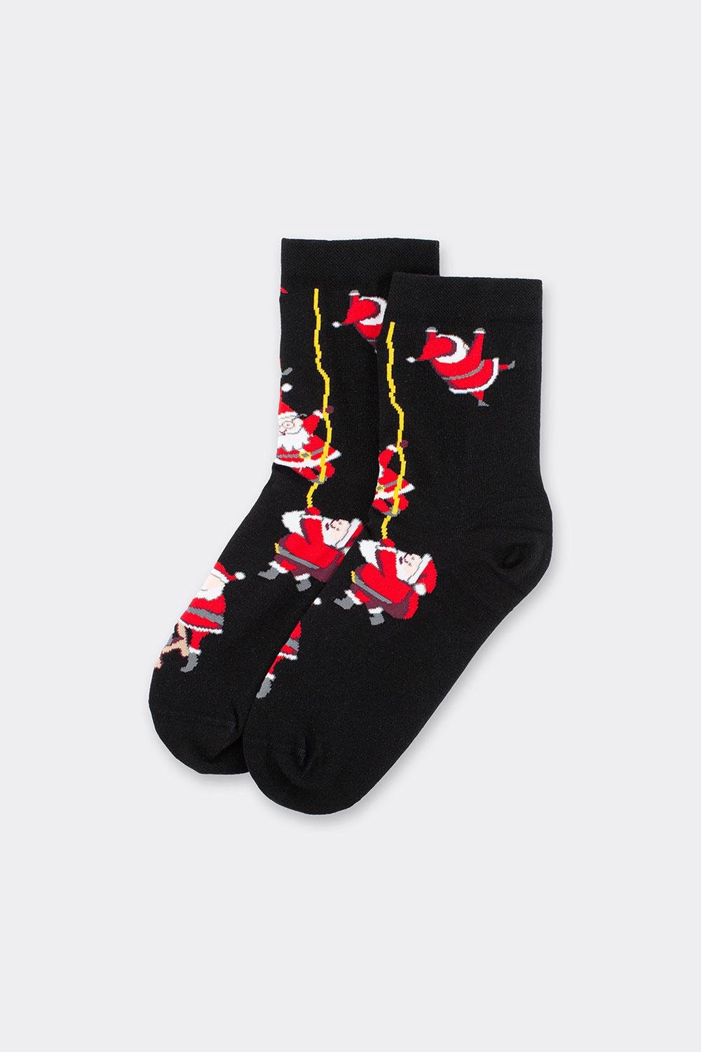 Шкарпетки жіночі бавовняні Giulia WS3 NEW YEAR 2601 р. 36-40 Black-black (31033997)