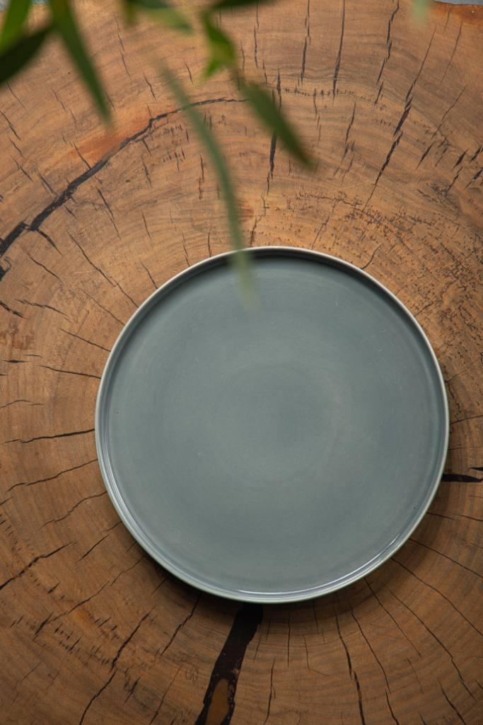 Тарелка обеденная Dovbysh Porcelain NOVA 32 см Grey (100121) - фото 3 Тарелка обеденная Dovbysh Porcelain NOVA 32 см Grey (100121) - фото 3