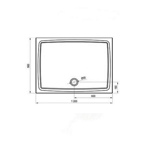 Поддон для душа RAVAK Gigant Pro Flat XA03G711010 прямоугольный композит 90x120x3 см (83892) - фото 2 Поддон для душа RAVAK Gigant Pro Flat XA03G711010 прямоугольный композит 90x120x3 см (83892) - фото 2