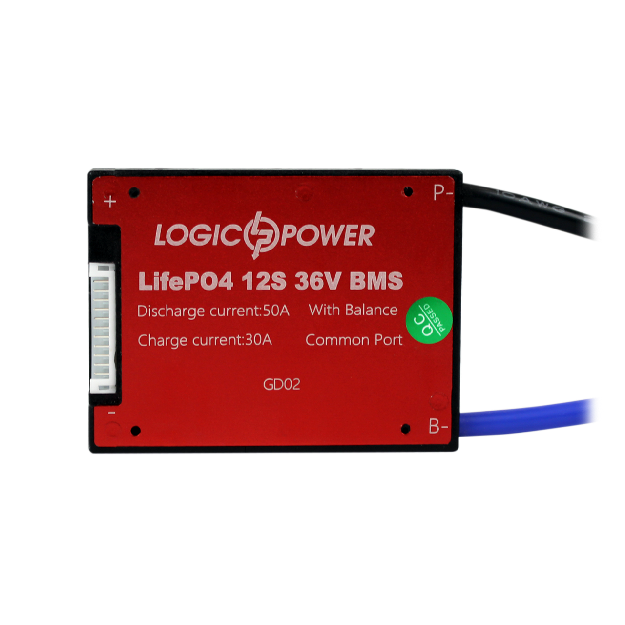 Плата BMS LiFePO4 36V 12S Dis 50A Ch 30A