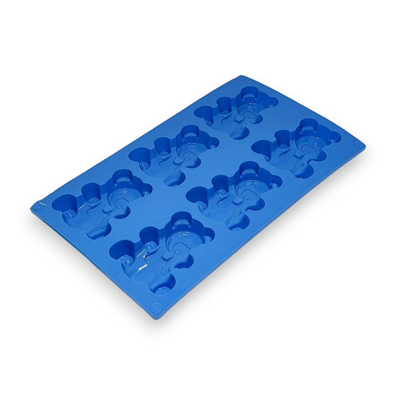 Форма силиконовая Profsil Мишки Барни 6в1 Голубой (201460-бла) - фото 5