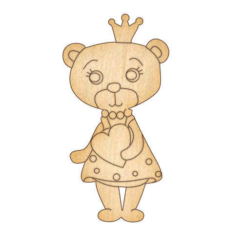 Заготовка з фанери №72 Ведмедик-3 (5600)