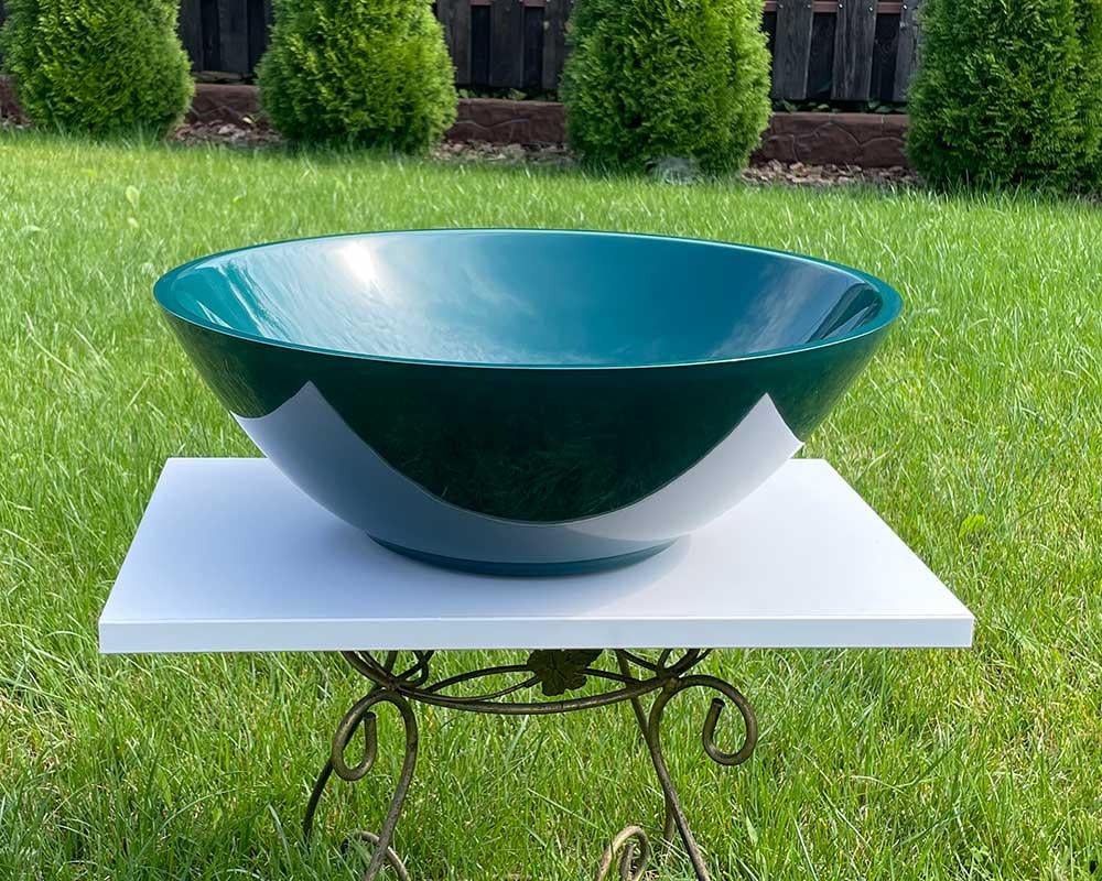 Умивальник Snail Камелія 425х425 мм Сапфір глянець (147А801) - фото 4 Умивальник Snail Камелія 425х425 мм Сапфір глянець (147А801) - фото 4