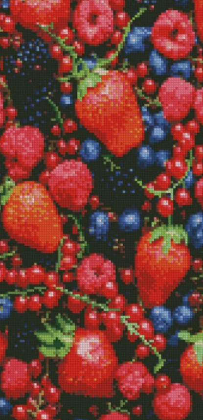 Алмазная мозаика Strateg Яркие фрукты 50х25 см (BA-0014)