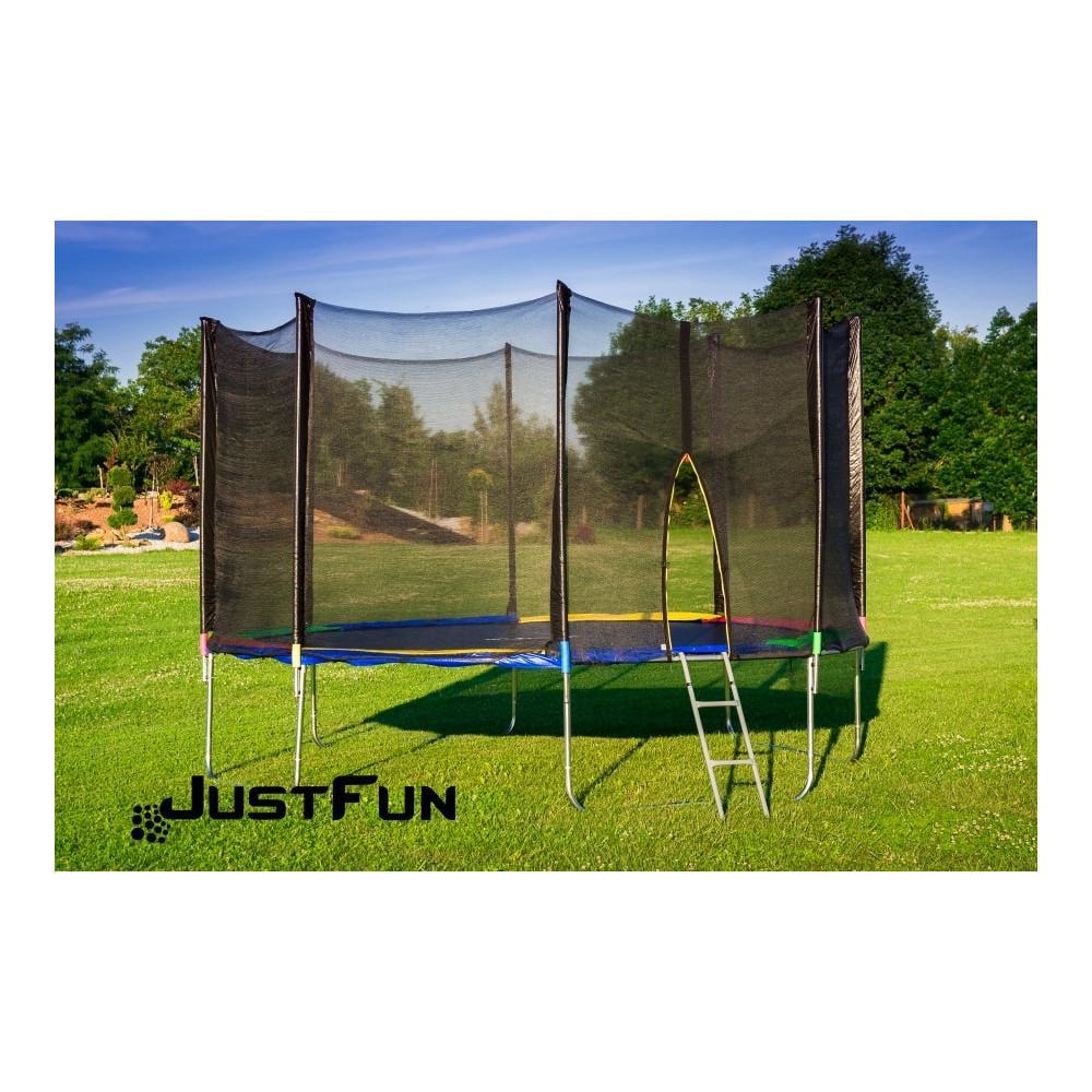 Батут Just Fun зовнішня сіткa і драбинка 374 см Multicolor - фото 3