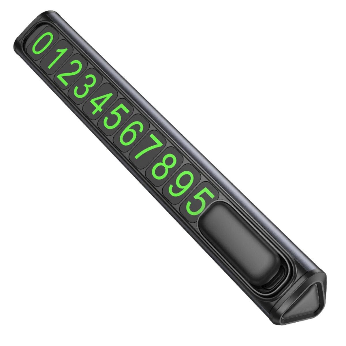 Карта паркувальна Borofone FC3 Ronny can hidden parking sign Black Metal Grey (6941991118760) Карта паркувальна Borofone FC3 Ronny can hidden parking sign Black Metal Grey (6941991118760)