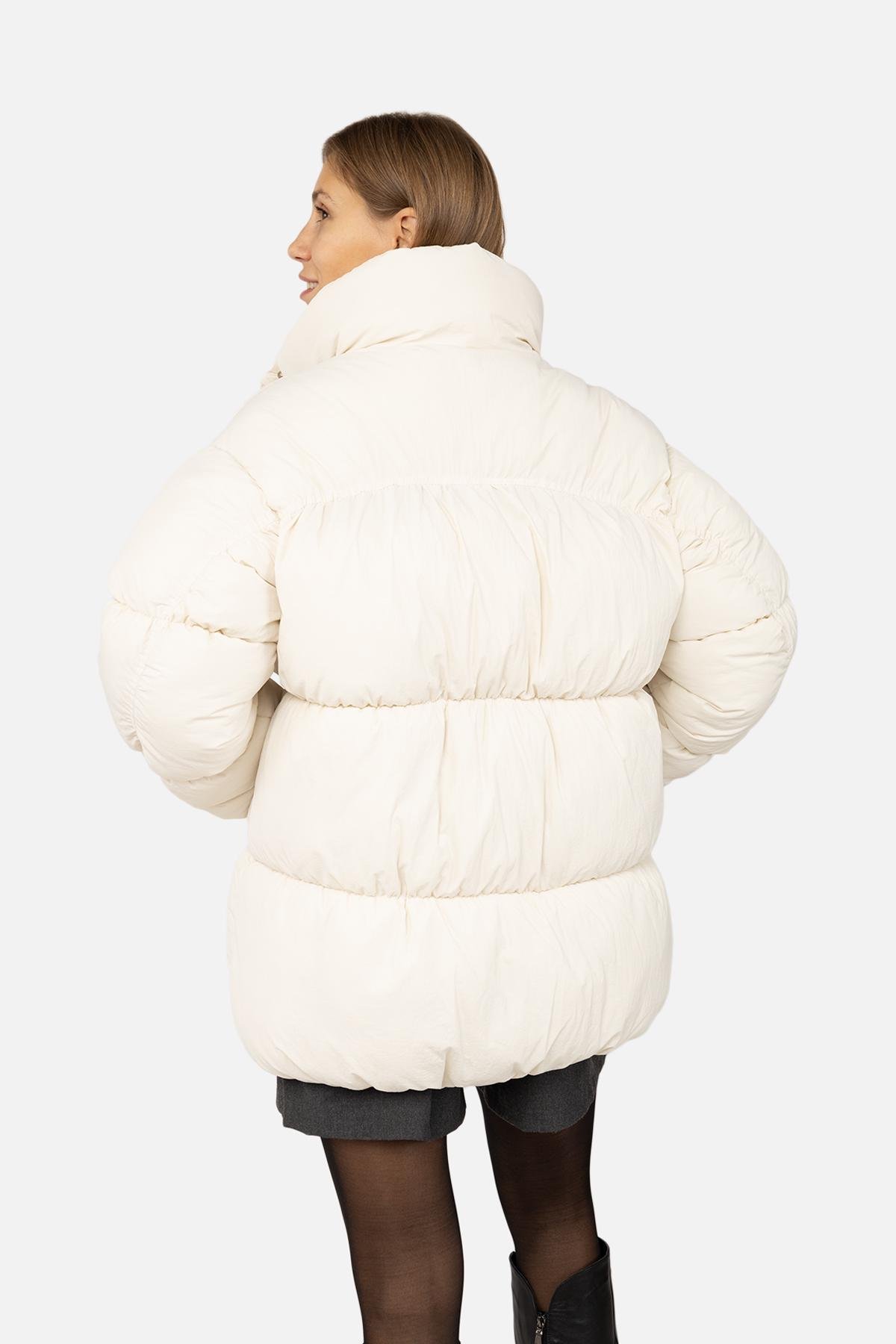 Куртка жіноча молочний р. 48 (SKT001020235) - фото 2 Куртка жіноча молочний р. 48 (SKT001020235) - фото 2