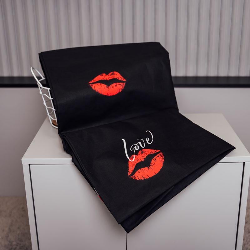 Пододеяльник бязь 180х215 см Черный (10866)