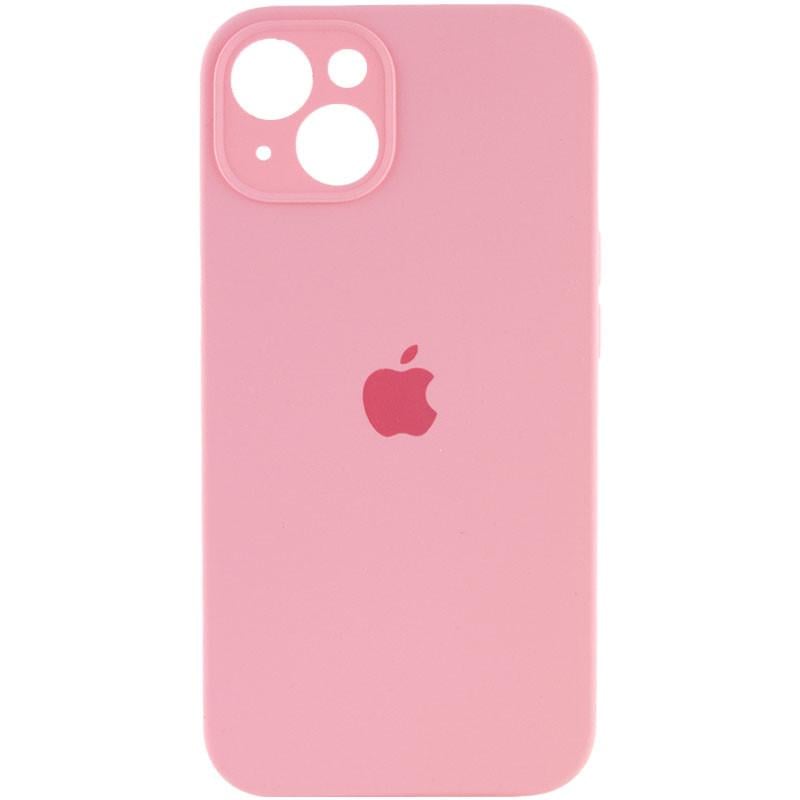 Противоударный чехол Silicone Case Full Camera Protective AA для Apple iPhone 14 6.1" Розовый/Light pink/PVH
