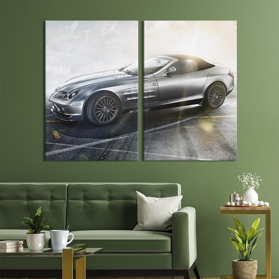 Картина на холсте Автомобиль Mercedes-Benz SLR McLaren 71x51 см (1367-2)