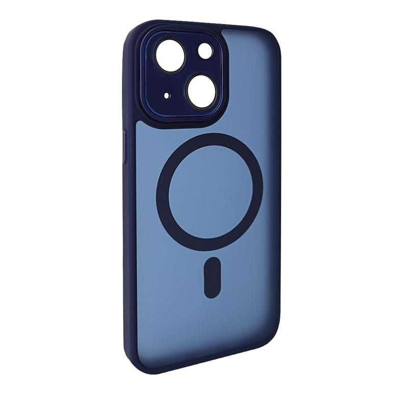 Чохол для Apple iPhone 15 Plus Matte Magsafe Series Navy Blue