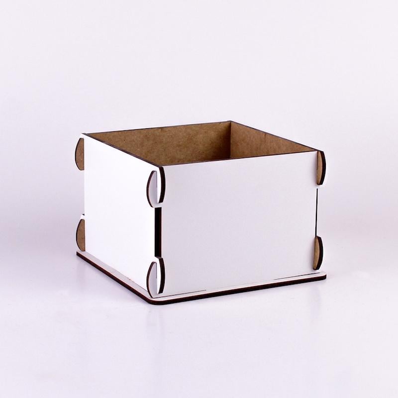 Корзина маленька квадратна Білий (2155)