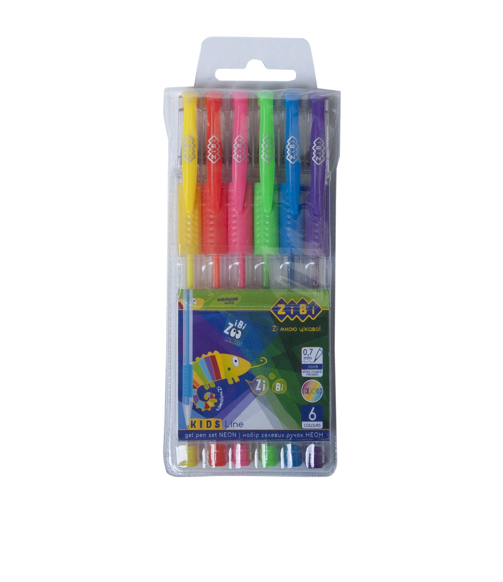 Гелевые ручки Buromax NEON ZIBI KIDS Line 6 шт. (ZB.2201-99) Гелевые ручки Buromax NEON ZIBI KIDS Line 6 шт. (ZB.2201-99)