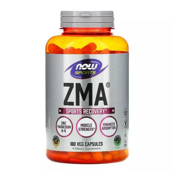 Вітаміни спортивне відновлення після тренування Now Foods ZMA 180 капсул (NF2201) - фото 1