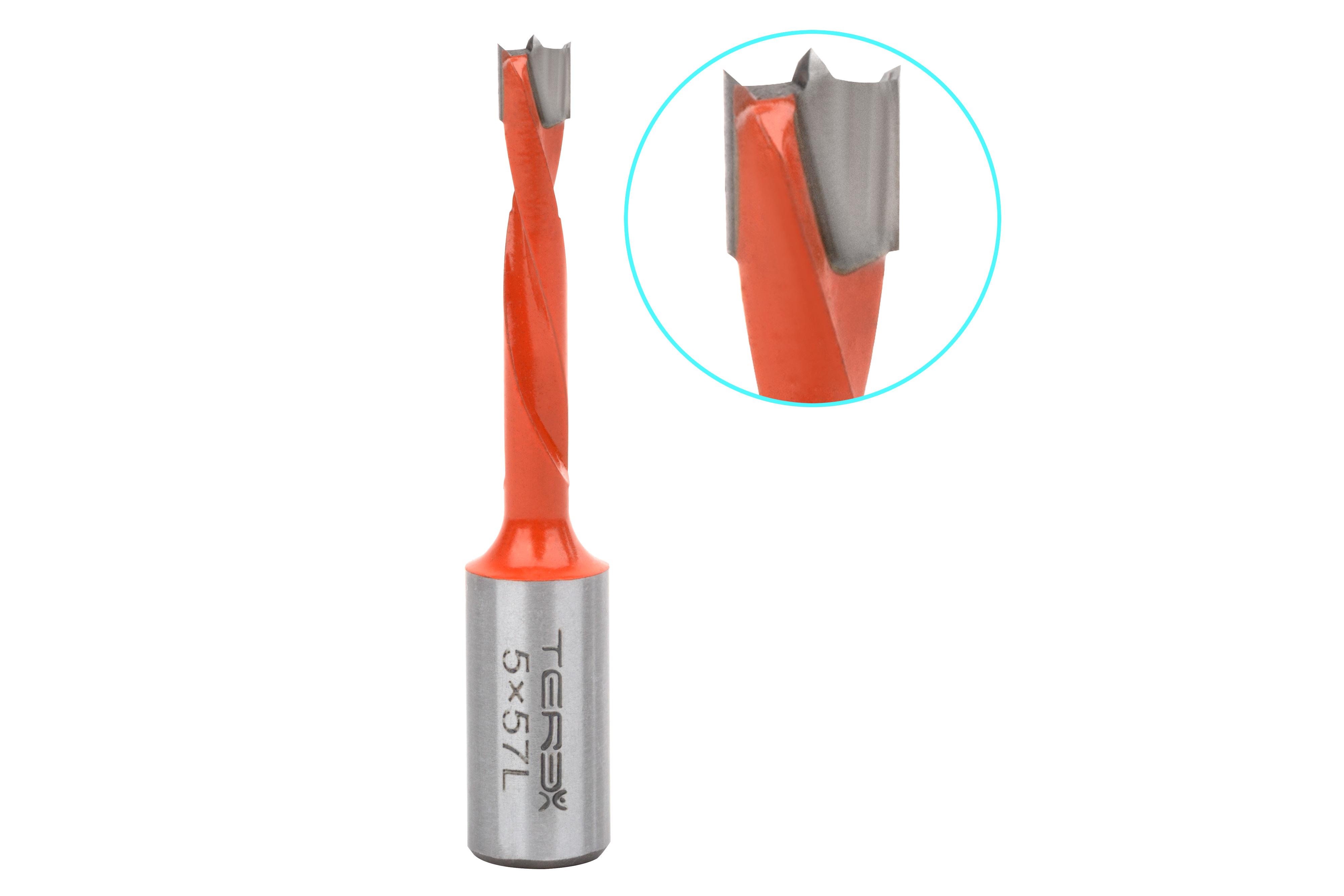 Сверло глухое TEREX левое d 15 мм L 70 мм (000090) - фото 2 Сверло глухое TEREX левое d 15 мм L 70 мм (000090) - фото 2