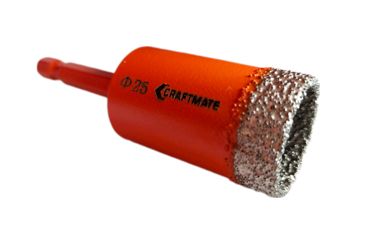Сверло алмазное Craftmate 25 мм по керамограниту (25CR-PR) - фото 1 Сверло алмазное Craftmate 25 мм по керамограниту (25CR-PR) - фото 1