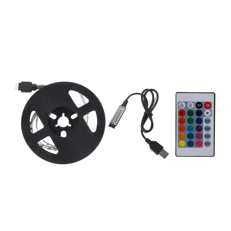 Свет 5V DC USB 30 LED/м 5050 RGB Non водонепроницаемое гибкое TV
