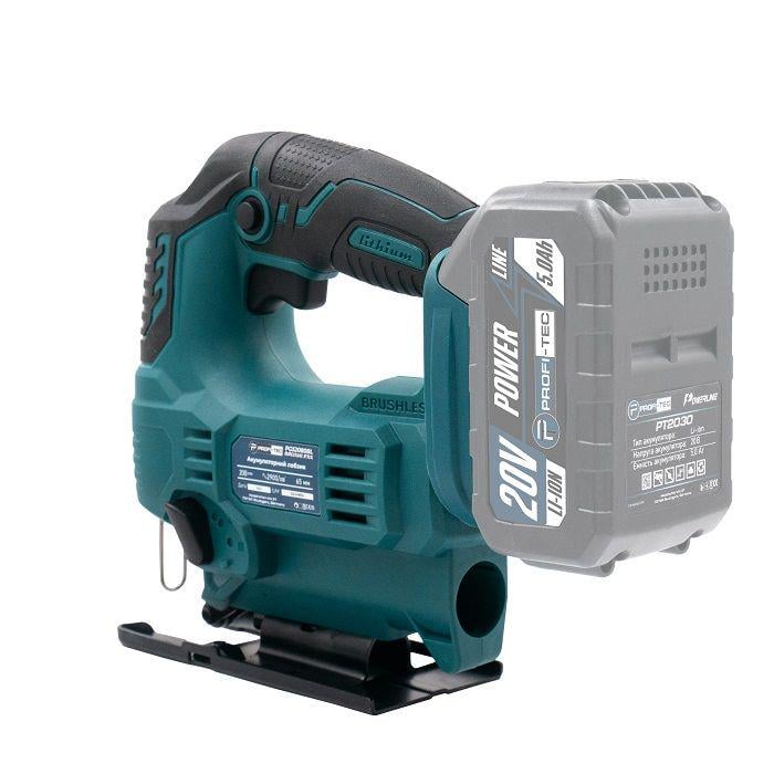 Лобзик аккумуляторный бесщеточный PROFI-TEC PGS2080BL 20V без аккумуляторов и зарядного устройства (005900) - фото 4
