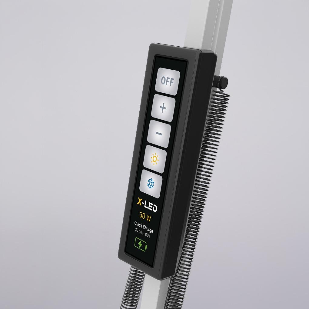 Настольная лампа светодиодная X-LED с функцией Power Bank 30 Вт Белый (25453282) - фото 3