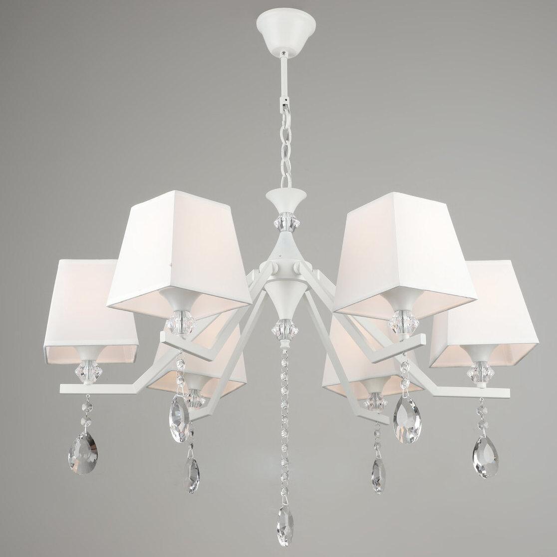 Люстра Sirius на шість плафонів під лампу Е27 Білий (B NH5739/6 WT)