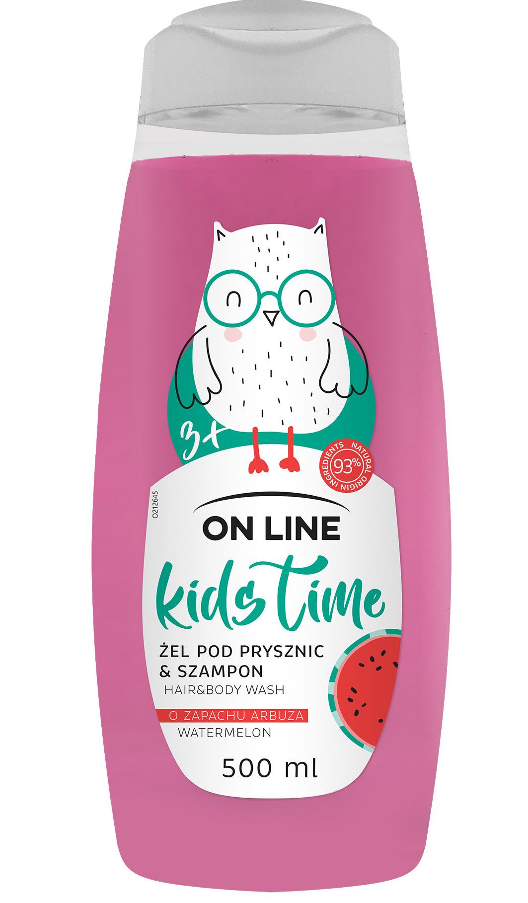 Шампунь-гель детский On Line Kids Time Watermelon 500 мл