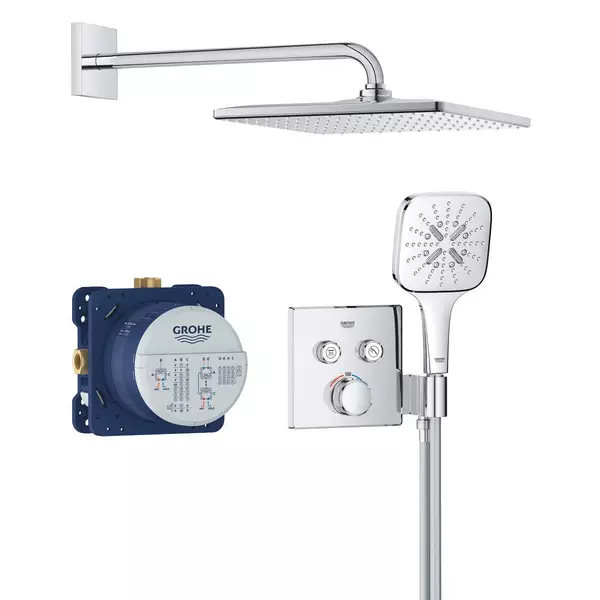 Душевая система скрытого монтажа Grohe Grohtherm SmartControl 34865000 с термостатом на 2 выхода Хром (35623986)