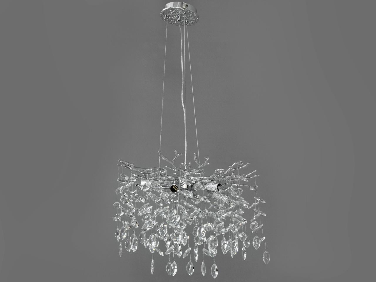 Люстра хрустальная 608-460CH-LS Глициния на 6 ламп Хром (2268387758) Люстра хрустальная 608-460CH-LS Глициния на 6 ламп Хром (2268387758)