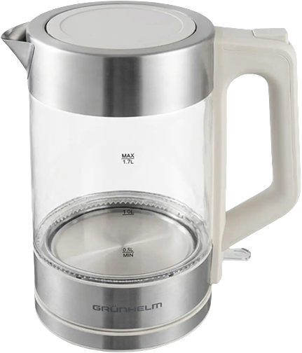 Электрочайник Grunhelm EKG-25707W 1,7 л закаленное стекло/LED-подсветка 2200 Вт Белый (3142531066) Электрочайник Grunhelm EKG-25707W 1,7 л закаленное стекло/LED-подсветка 2200 Вт Белый (3142531066)