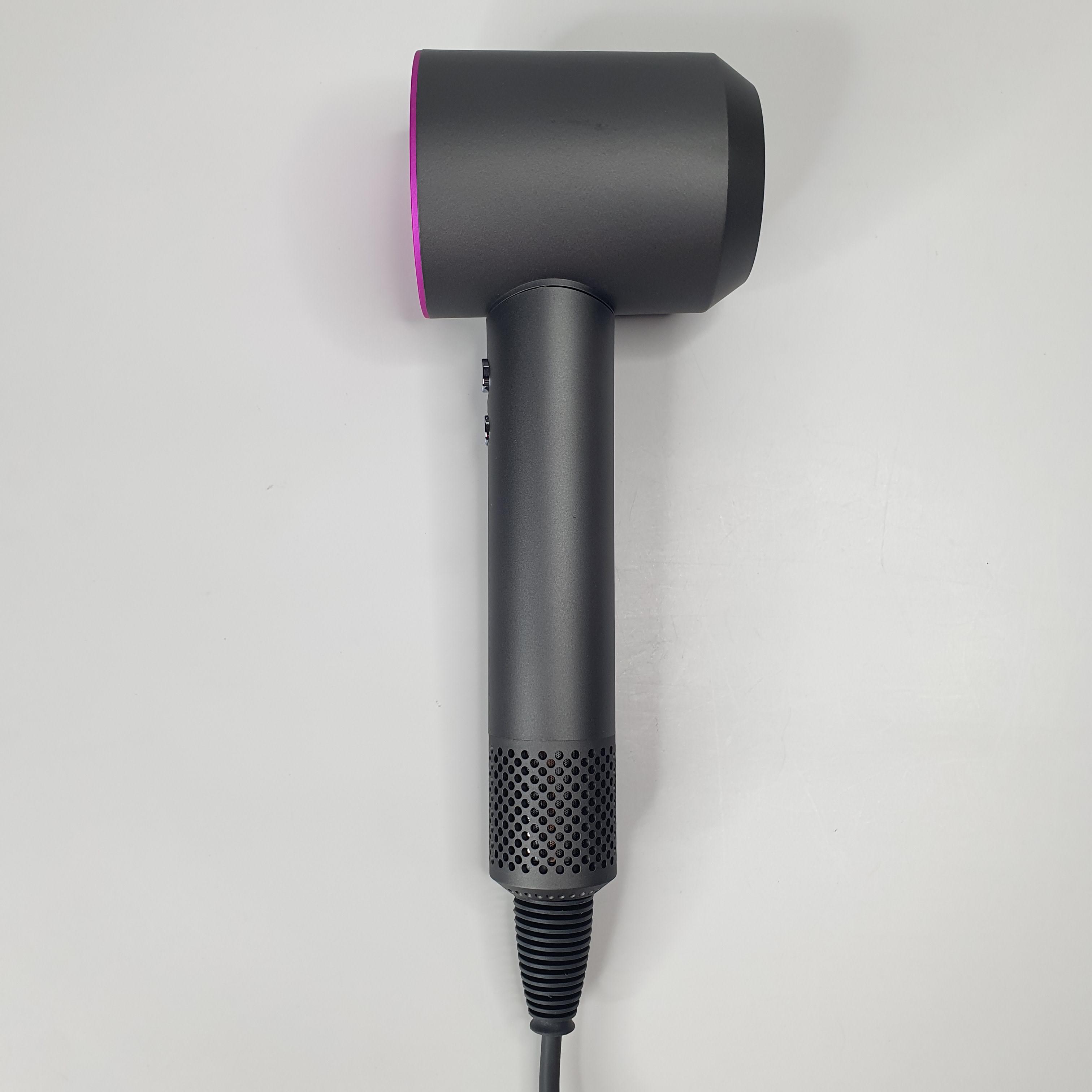 Фен для волосся професійний Super Hair Dryer 5в1 1600 Вт з насадками та дифузором Purple (DJ1-345) - фото 2