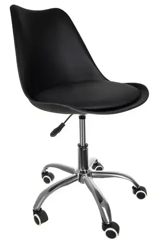 Крісло офісне на колесах Malatec 16432 Чорний Крісло офісне на колесах Malatec 16432 Чорний