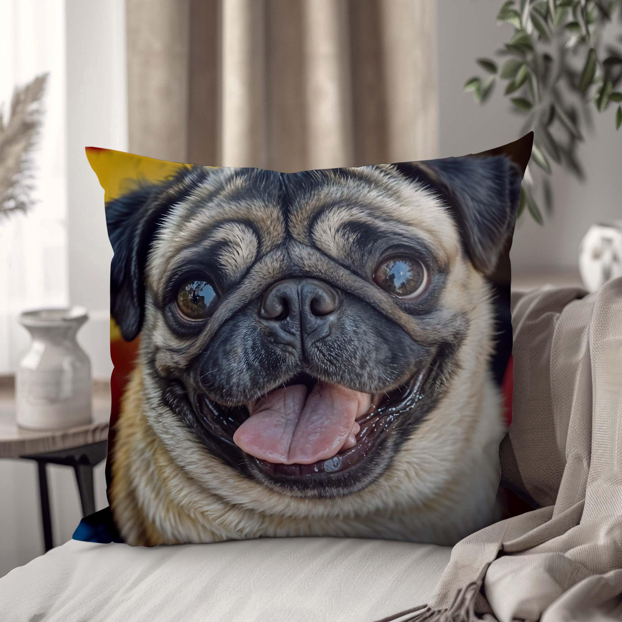 Подушка интерьерная "Королевский мопс" 33х33 см (1309633UA)