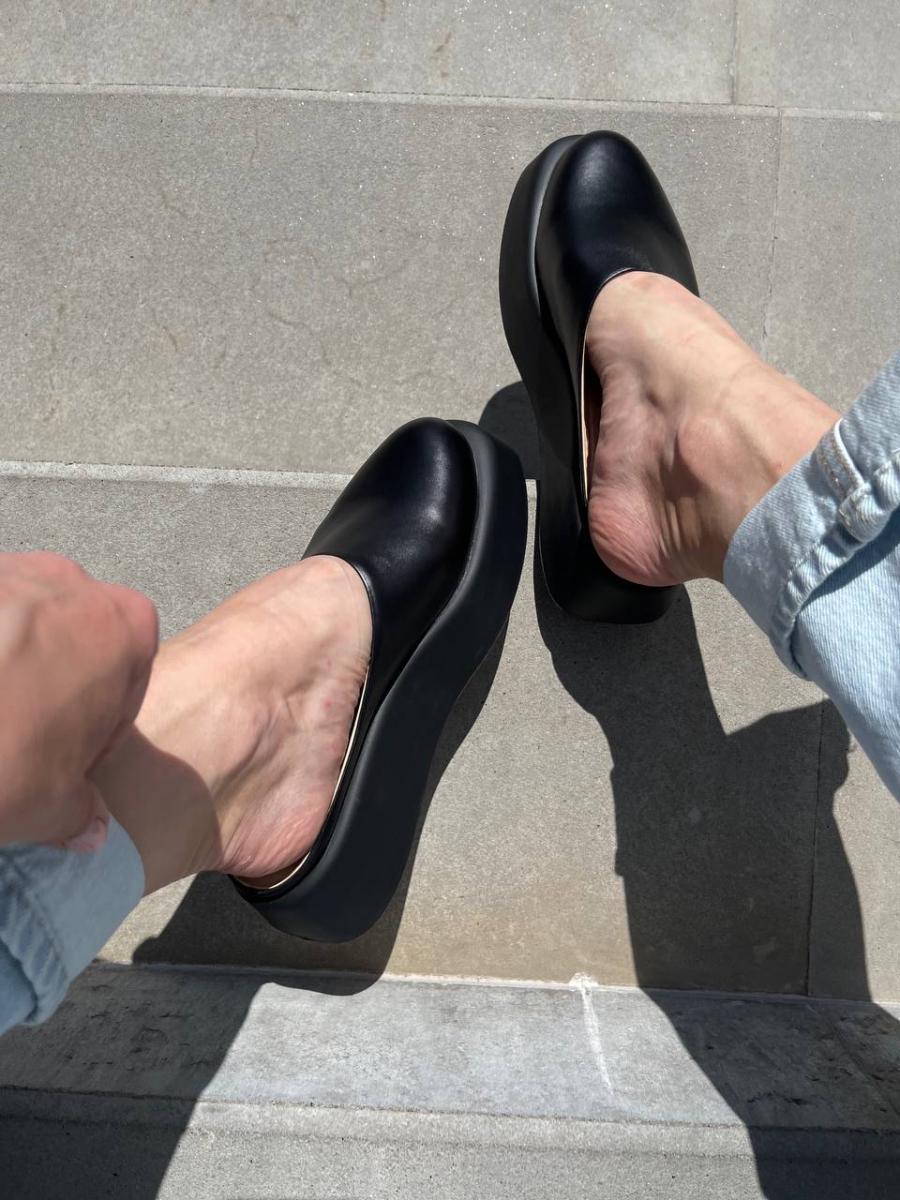 Бабуши женские кожаные р. 38 Черный (9975/38)