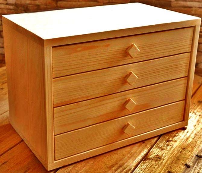 Мини-комод из дерева Ланас Карри (МНК-007203)