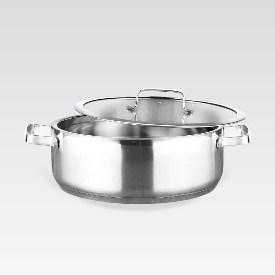 Кастрюля из нержавеющей стали с многослойным дном 2 л (MR-3514-22) Кастрюля из нержавеющей стали с многослойным дном 2 л (MR-3514-22)