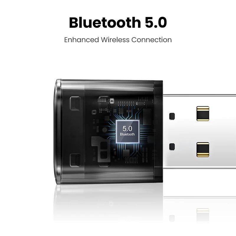 Адаптер блютус UGREEN CM390 USB Bluetooth 5.0 Adapter Black (80889) - фото 8
